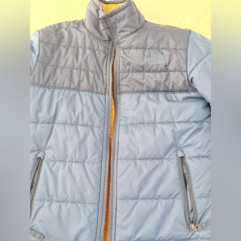The North Face Light Gray and Slate Jacket